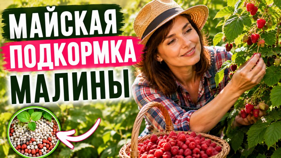 Майская подкормка малины: как получить крупные ягоды и крепкие побеги